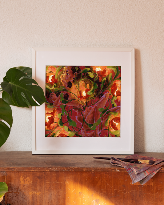 EN LAS GRIETAS DE MIS MUROS, lámina firmada (print).