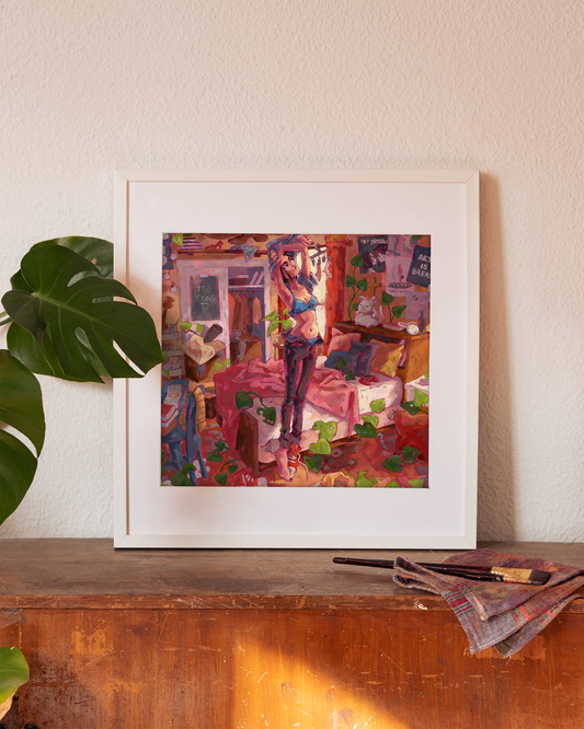 HANG IN THERE, lámina firmada (print).