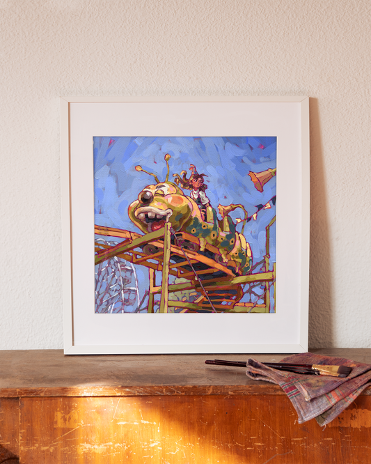 UNA MÁQUINA DEL TIEMPO, lámina firmada (print).