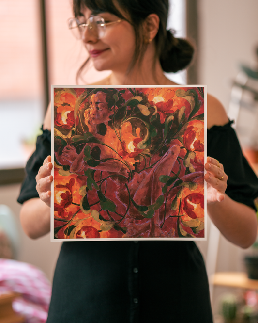 EN LAS GRIETAS DE MIS MUROS, lámina firmada (print).